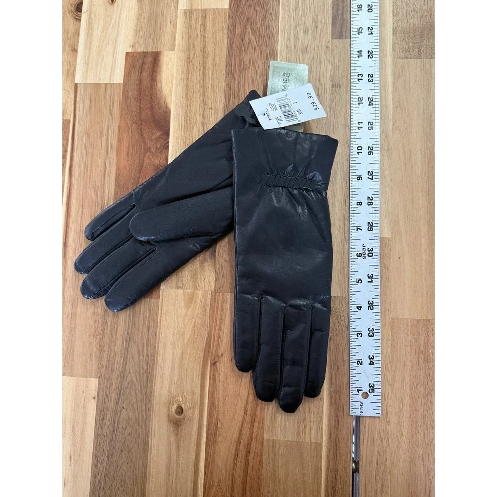 NEW Vintage Fownes  Gloves Size 8 Black ‎ Lined Women's Driving